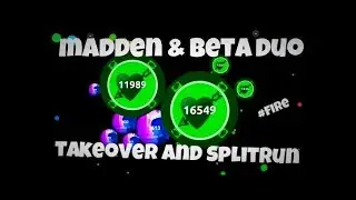 Agar.io - Duo Takeover and Splitrunning With Beta