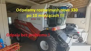 Pierwsze odpalenie Rostselmash Nova 330 po 10 miesiącach ! Odpalił bez problemu !