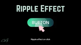 Button ripple effect on click in HTML CSS and JavaScript