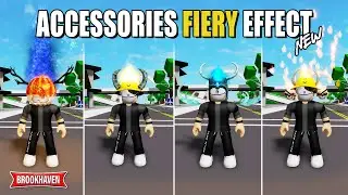 NEW!! 10 ACCESSORIES FIERY EFFECT Di Brookhaven ID/CODES - Roblox