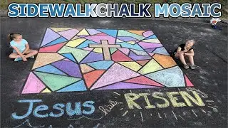 SIDEWALK CHALK MOSAIC