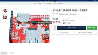 What is e-Gizmo ENC28J60 Ethernet shield?