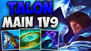 INSANE 1V9 CARRY BY A CHALLENGER TALON MAIN! | CHALLENGER TALON JUNGLE GAMEPLAY | Patch 14.12