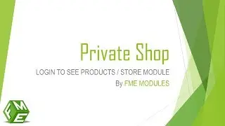 Prestashop Private Shop - Login to See Products / Store Module