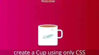 Make Cup with steam animation using HTML and CSS - Teaser