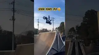 7 year old BMX prodigy 🤯 Chii #bmx #bmxbikes #bmxfreestyle #bmxing #bmxpark #barspin #bmxer ￼