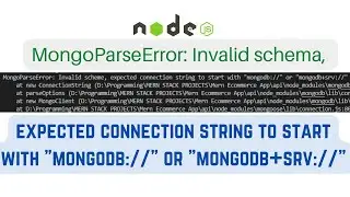 MongoParseError: Invalid schema || nodejs error solved