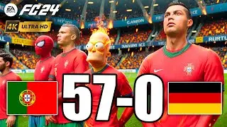 FIFA 24 - RONALDO, SPIDER MAN, BATMAN, MESSI, ALL STARS - PORTUGAL VS GERMANY