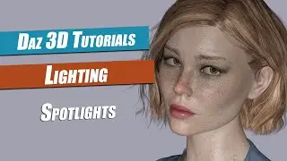 Daz 3D Lighting Tutorial : Spotlights