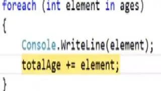 C# foreach arrays