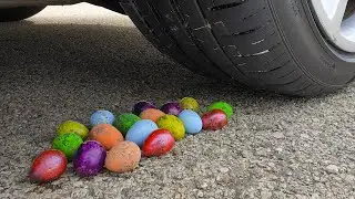 Crushing Crunchy & Soft Things by Car! - EXPERIMENT: Eggs VS Car - Experiment At Home