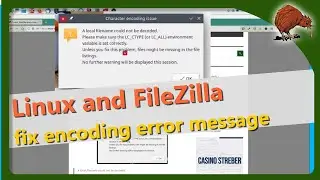 Linux: FileZilla error message – A local filename could not be decoded