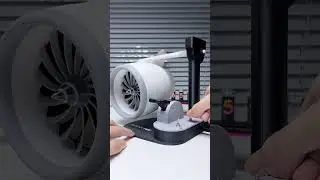 Aircraft engine desktop fan