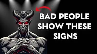 9 EVIDENT Signs That There is an EVIL Person Next to You | STOICISM (TRUE STOIC)