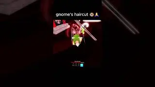 gnome gives haircut 😭 #gnome #roblox