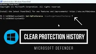 How to Clear the Microsoft Defender Protection History via PowerShell - Windows 10/11/12 Tips