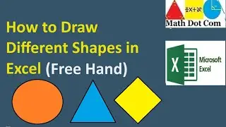 How to Draw in Excel (Free hand drawing) | Math Dot Com