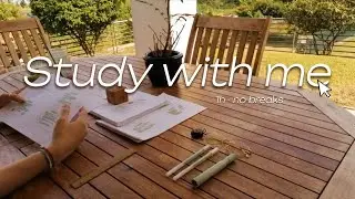 1HOUR STUDY SESSION - Study with me on this sunny day, with aesthetic chill music