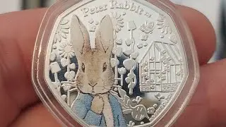 CHARLES III 2024 PETER RABBIT 50P COIN