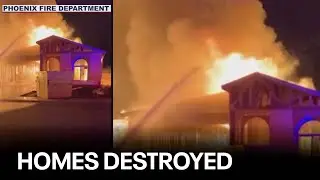 West Phoenix homes under construction destroyed in fire