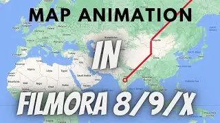 how to make map animation in filmora