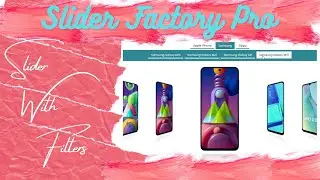 Slider with Filters | Promotional Video | Product Slider | Slider Factory Pro | WPfrank