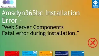 No Sound - Troubleshooting Fatal Errors in Web Server Components Installation for 