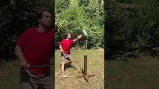 Testing My Aim With a Sword