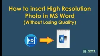 How to insert High Resolution Photo in MS Word