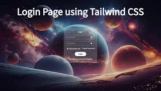 How To Make Login Page Using Tailwind | Create Login Form Using Tailwind CSS For Beginners