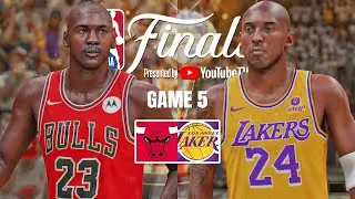 NBA DREAM FINALS | 1996 BULLS vs 2010 LAKERS GAME 5 | NBA 2K24 (PS5)