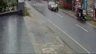 On Cam: Car rams bike in Kerala’s Wayanad