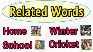 Related Words in English | School Related words | English Words Writing