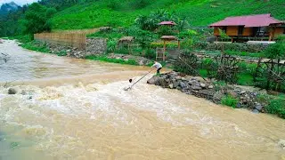 Mother Nature is cruel, Floods Sang Vy faces danger overcomes floods to save GARDEN, CHICKENS, DUCKS