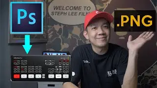 How to export PNG images from Photoshop to Atem Mini (PRO/ISO) for Lower Thirds and Graphics