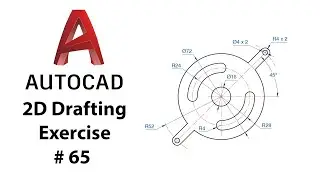 AutoCAD 2D Drafting Exercise # 65 - Basic to Advance in Hindi