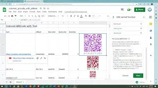 สอน Google Sheets: สร้าง QRCode แบบมีขัอความและเปลี่ยนสีได้