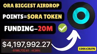 Get Free 500$ $ORA Token | Points =$ORA | Ora Oracle Crypto Airdrop