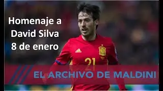 David Silva en el archivo de Maldini. Homenaje en la selección. 