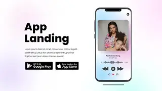 How to Design a Modern App Landing Page Banner Section in WordPress with Elementor