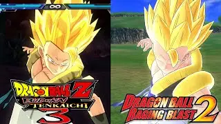 Dragon Ball : Z Budokai Tenkaichi 3 & Dragon Ball Raging blast 2 - Ultimate Attacks Comparison