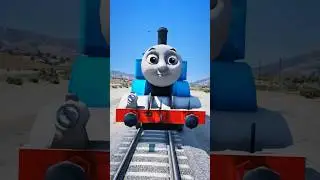 GTA V: FRANKLIN SAVING SHIVA FROM THOMAS THE TRAIN #shorts