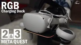 VR RGB Charging Dock for Meta Quest 2 / 3 Headset!