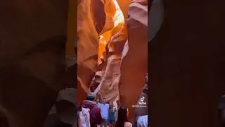 Deep inside Antelope Canyon ❤️#shorts #antelopecanyon