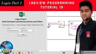 LabVIEW | Tutorial 19 | Login Part 1 | LabVIEW Programming