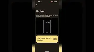 How to Enable Chat Bubbles on Google Pixel 5a 5G #shorts #shortsvideo #shortsyoutube