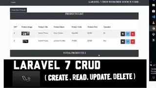 LARAVEL 7 CRUD ( CREATE, EDIT, UPDATE, SHOW ) WITH FREE SOURCE CODE