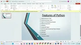 L1  Features of Python