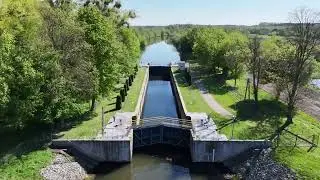 Śluza Koszewo z drona wiosna 2025