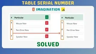 How to fix serial number generation issue when deleting items in HTML Invoice